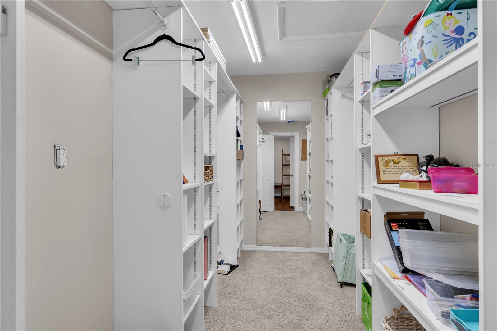 Primary walk-in closet