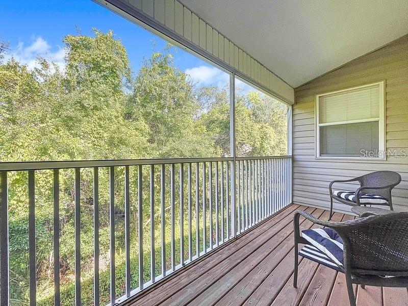 Primary bedroom deck-3rd floor-screened