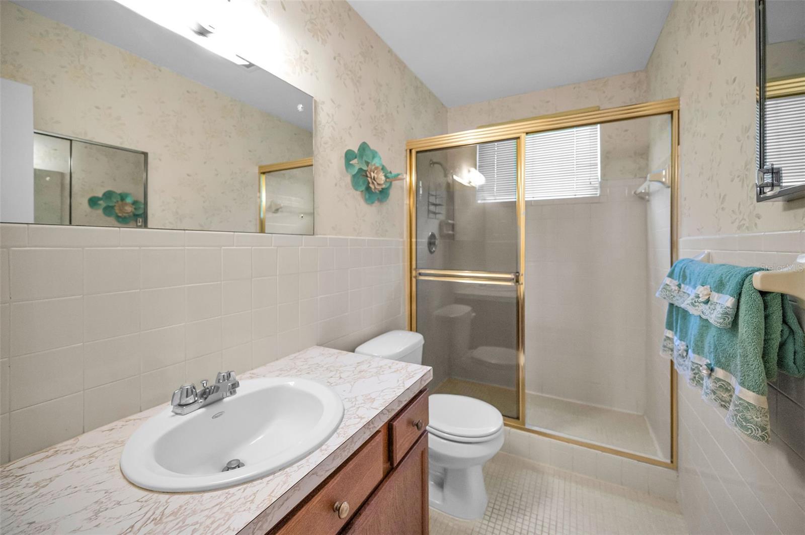 Primary bathroom with shower