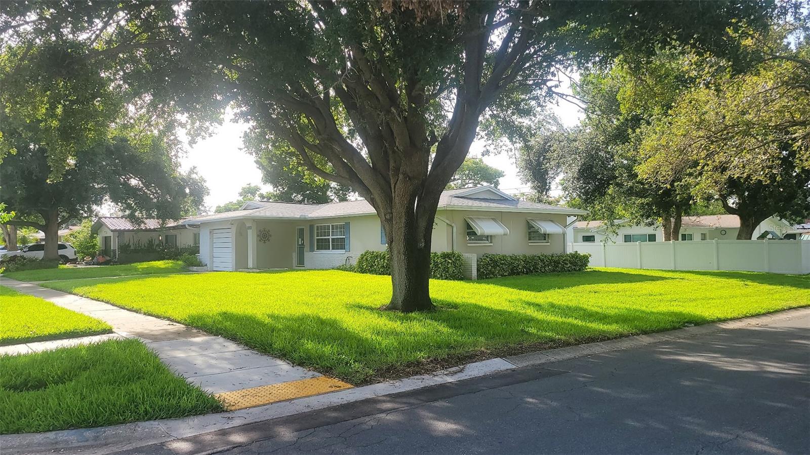 The home sits on the corner of Brookfield & Gershwin