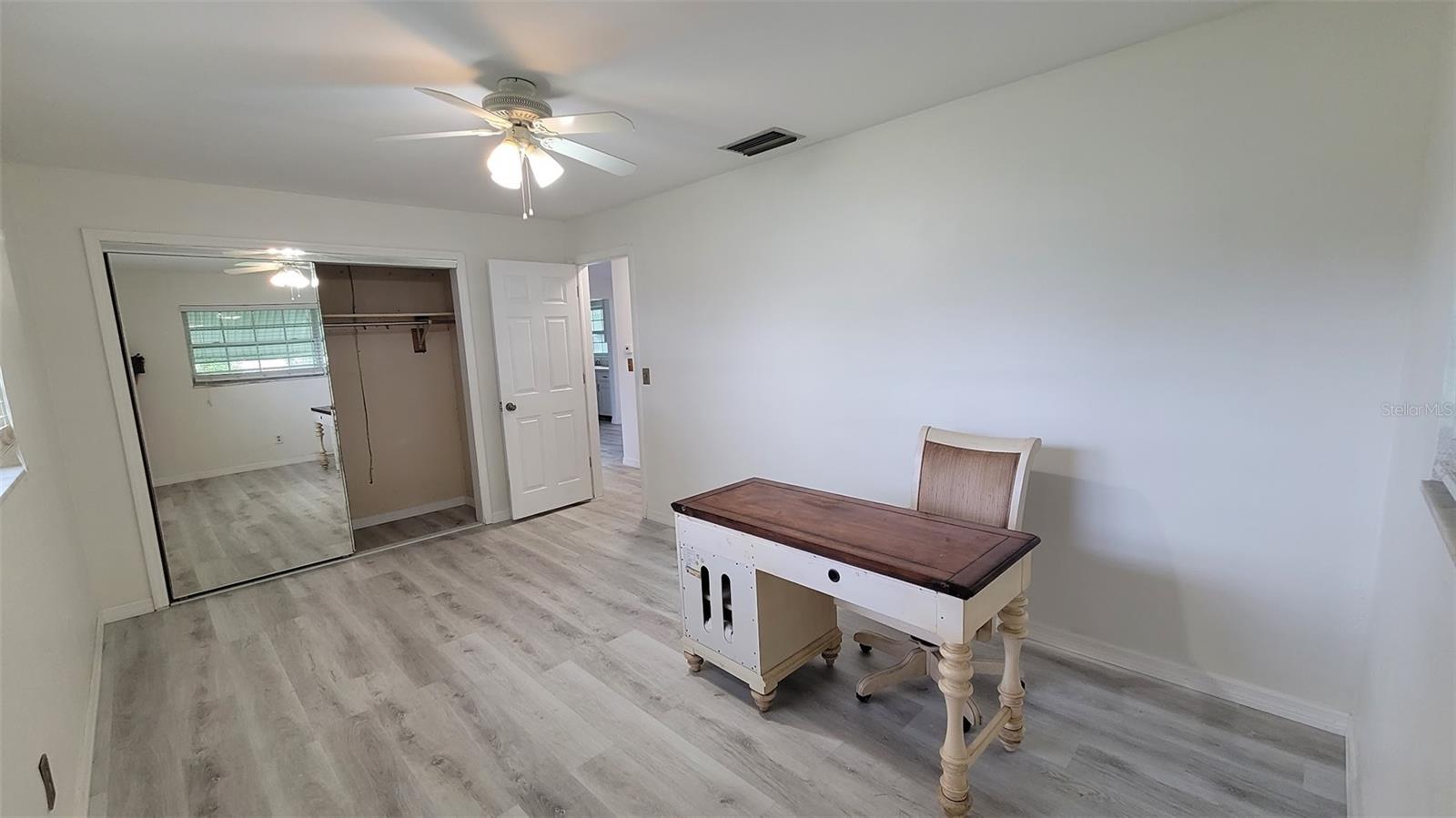 Primary Bedroom and closet
