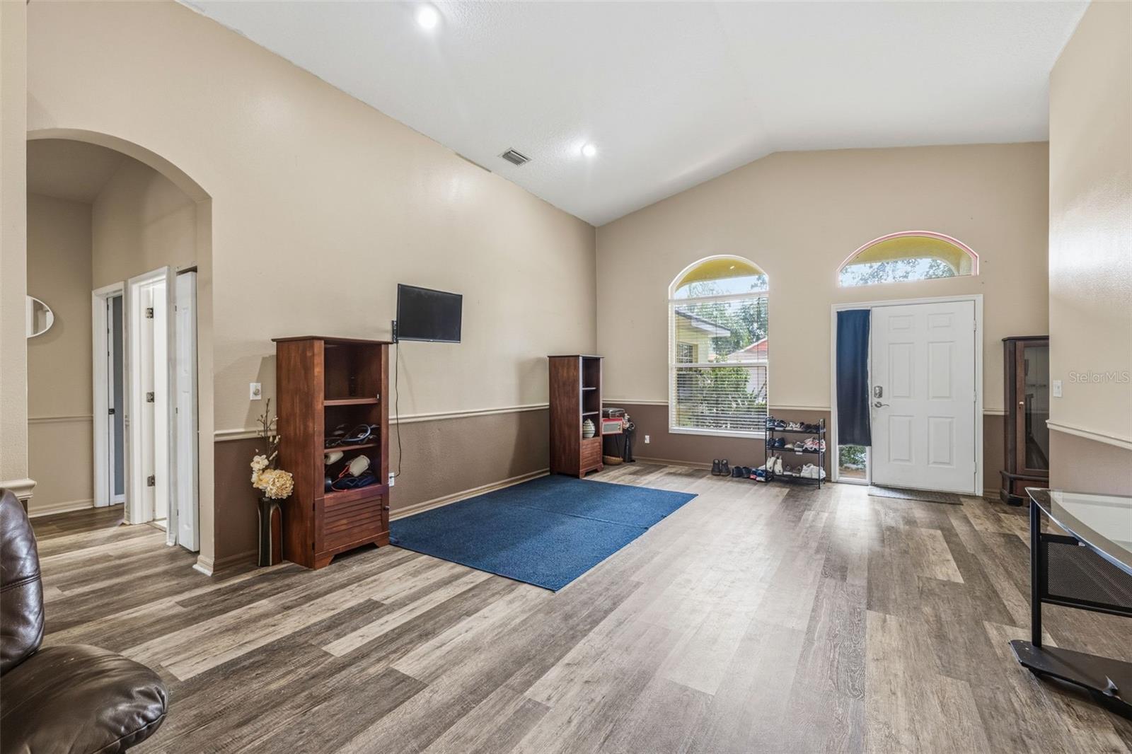View toward the front door.