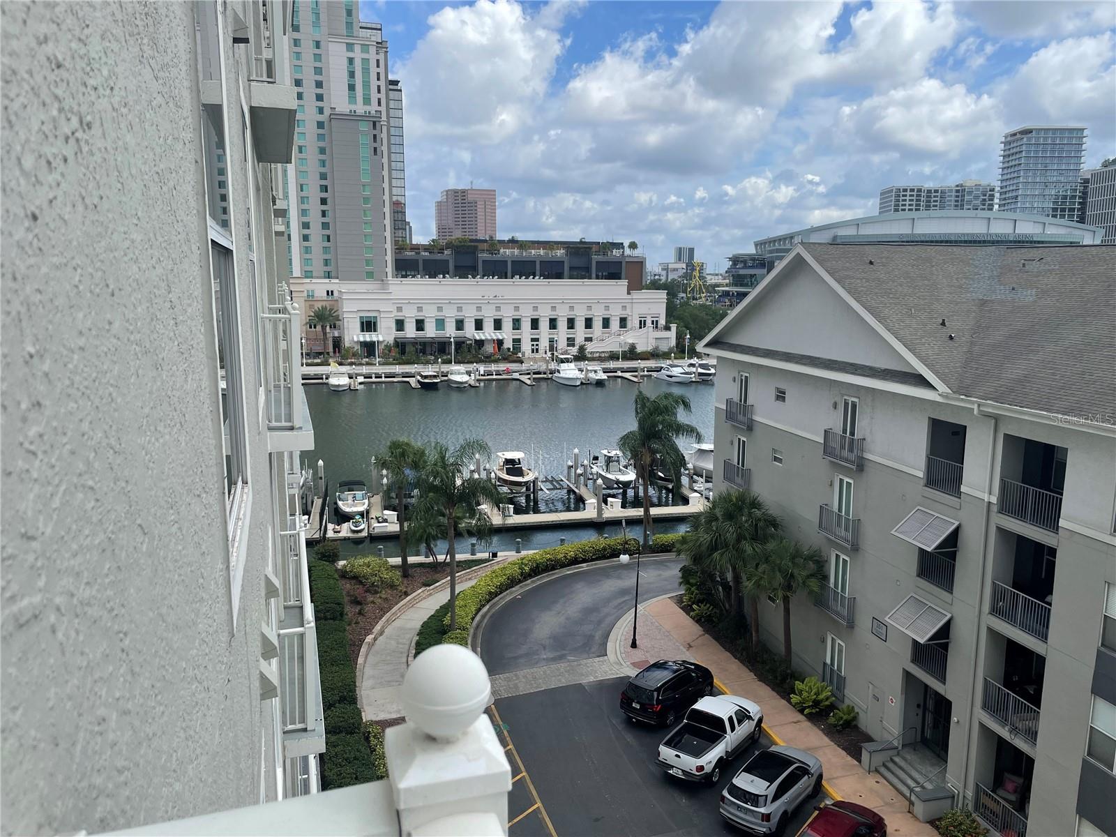 View of Water from Sliding Glass Doors