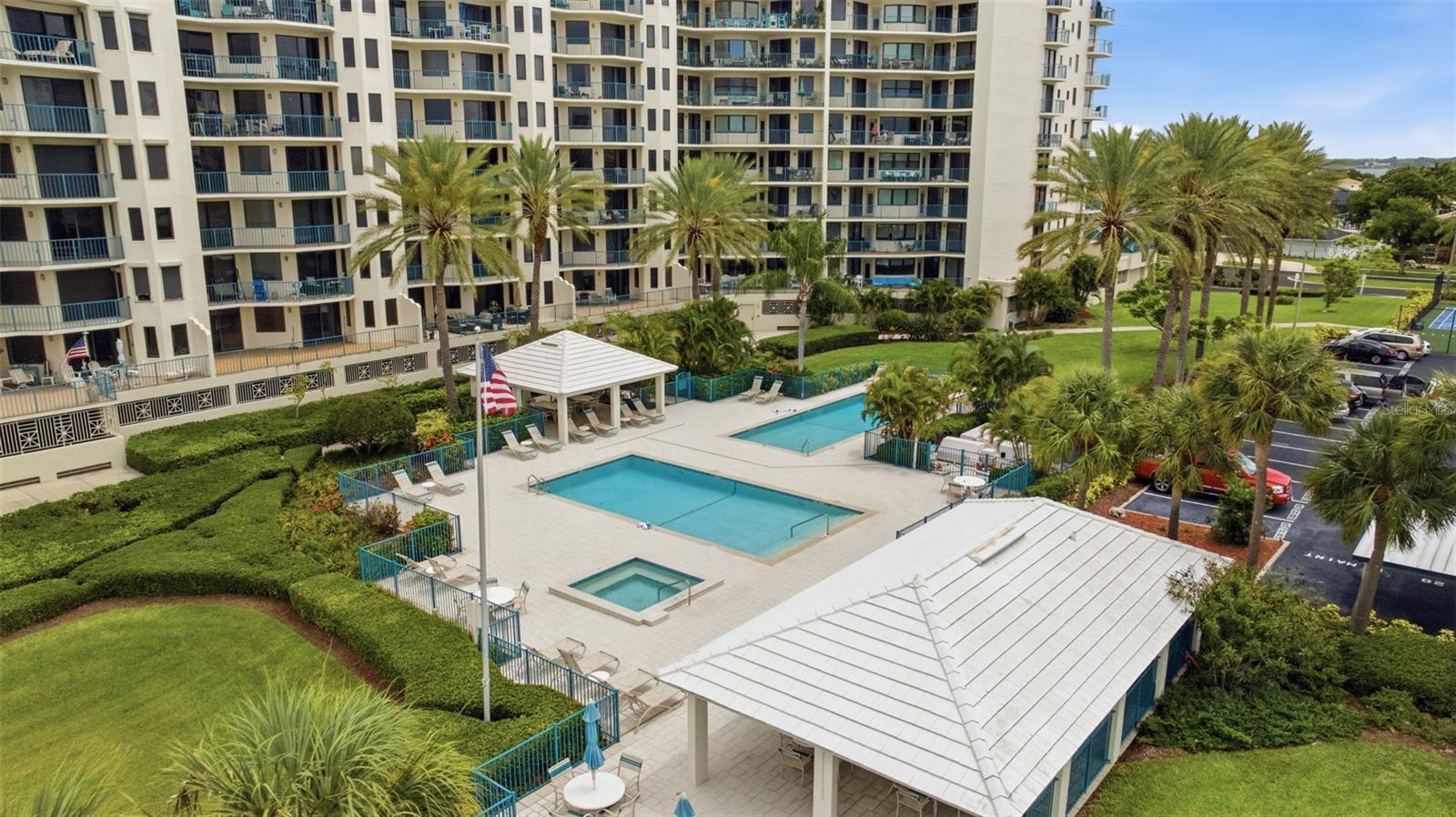 2 heated pools