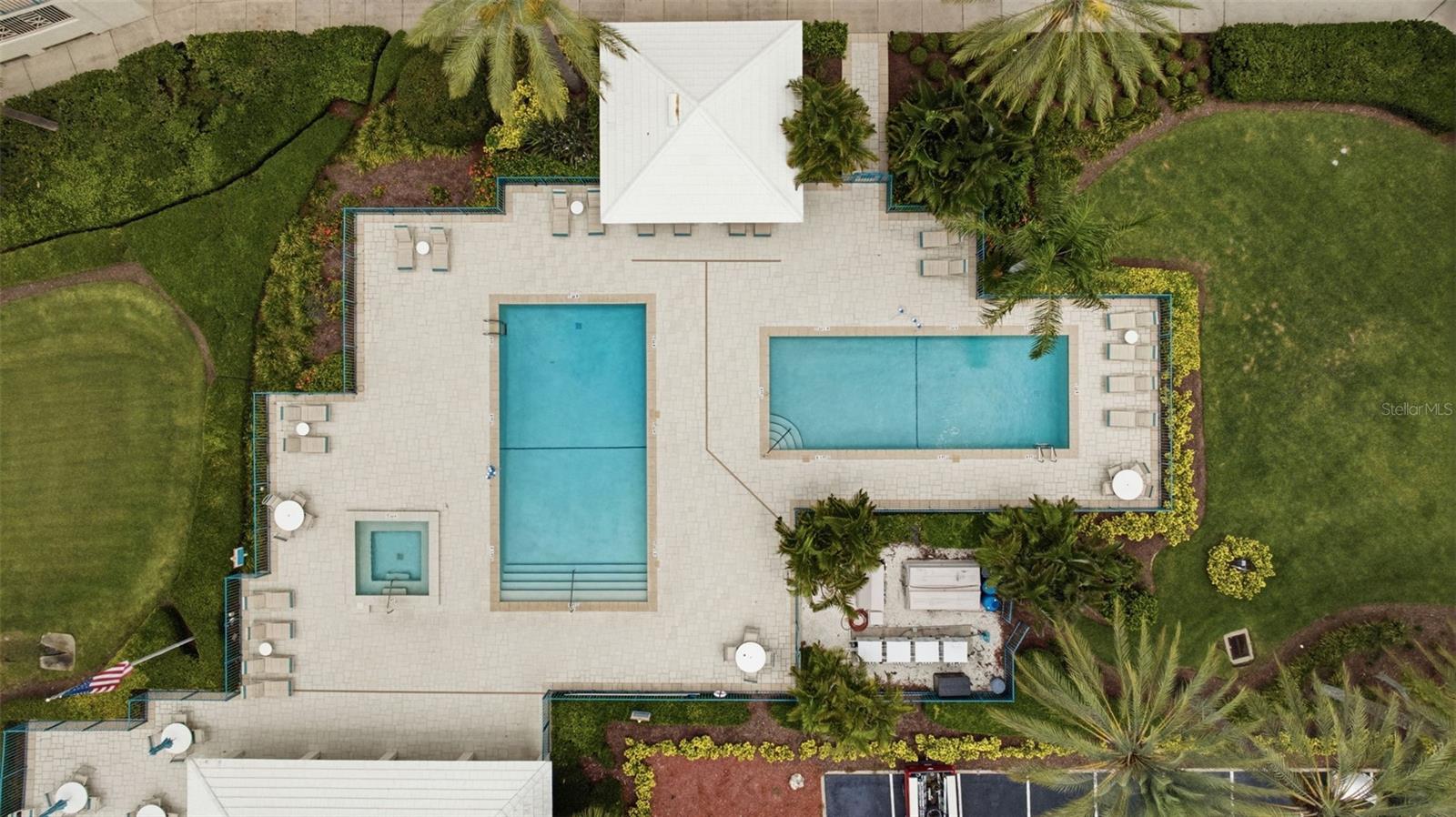 two heated pools