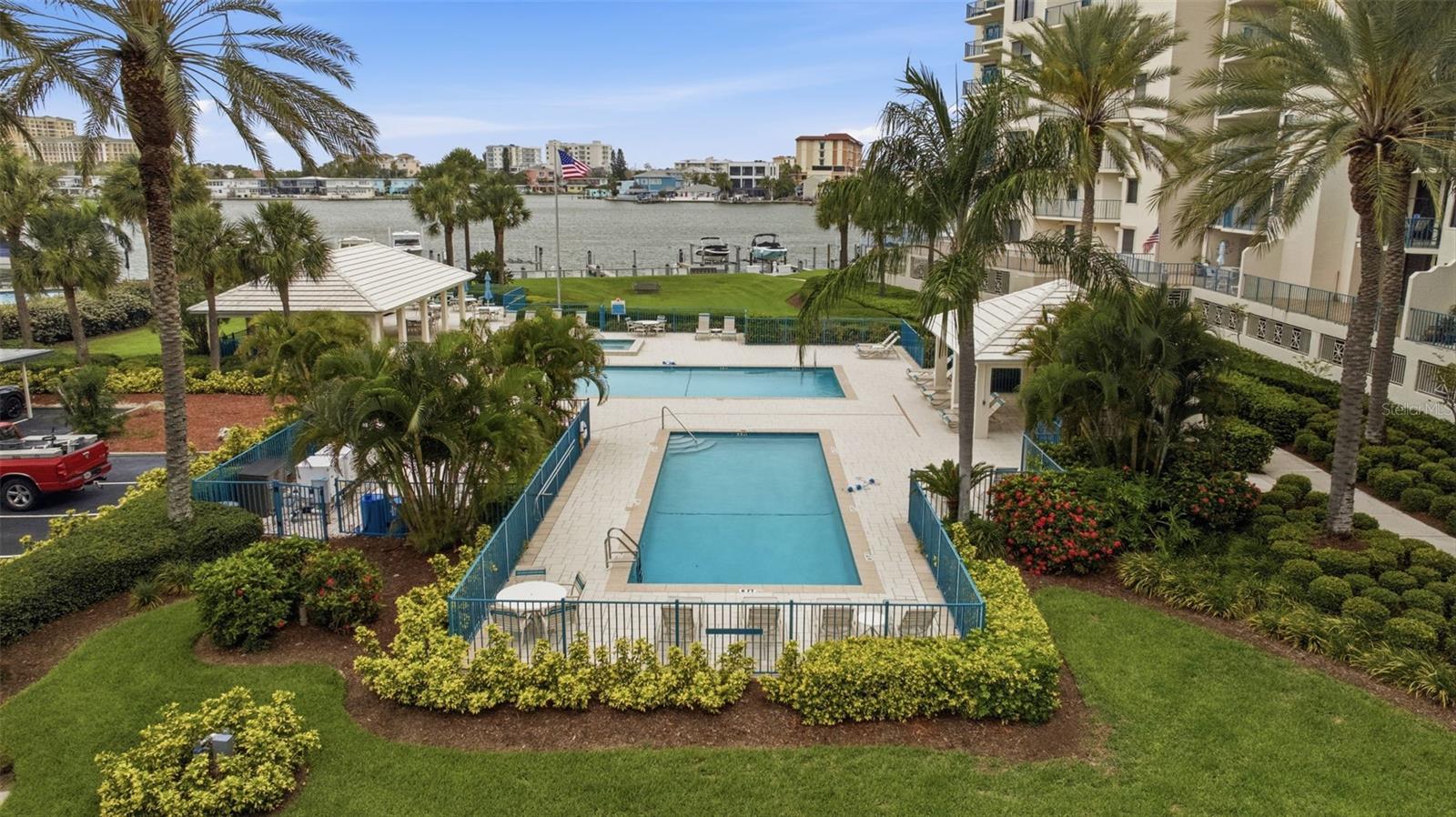 two heated pools