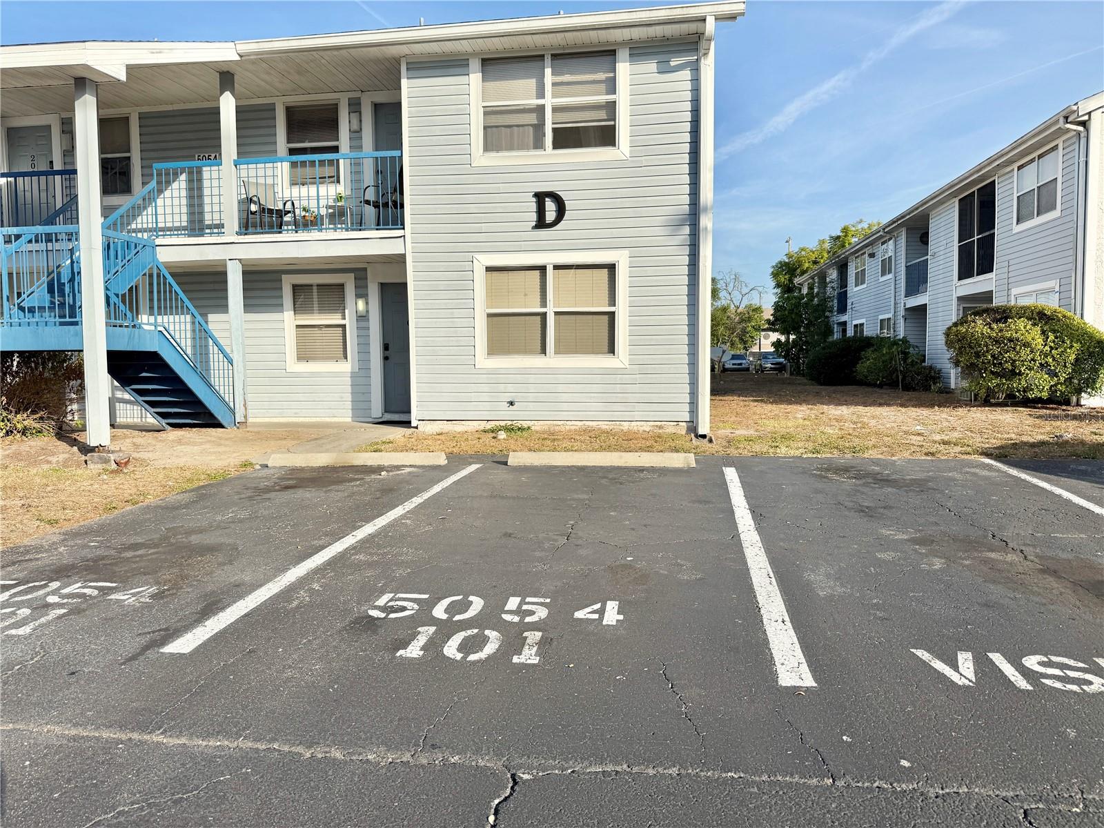 Assigned Parking in Front of the Condo