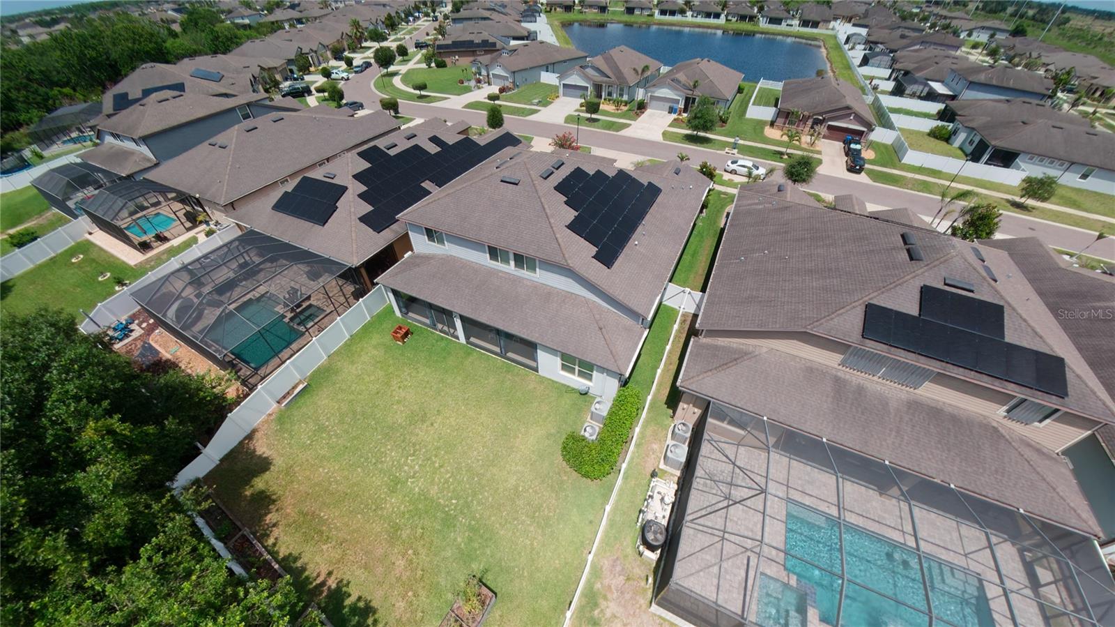 aerial backyard