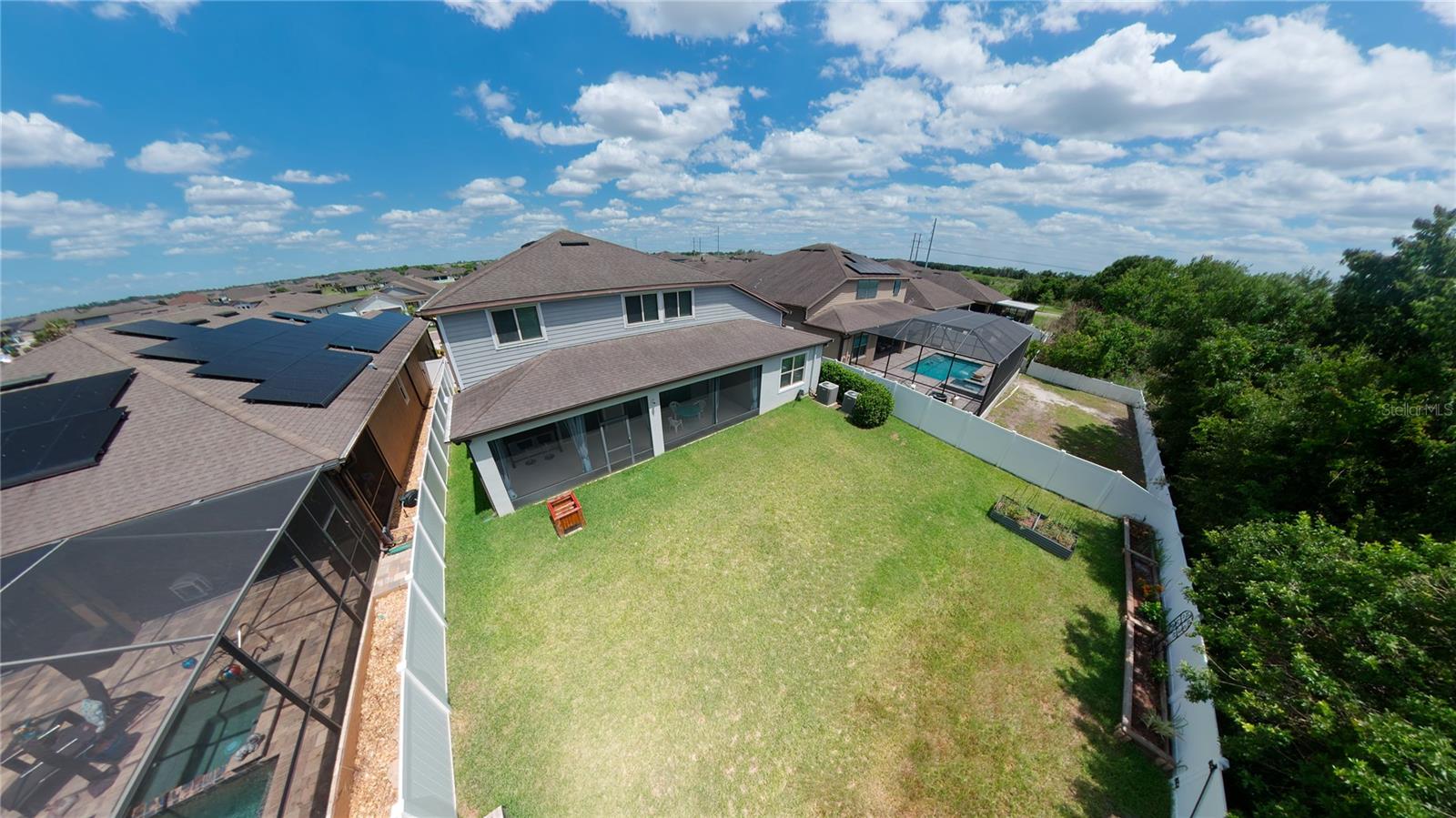 aerial backyard