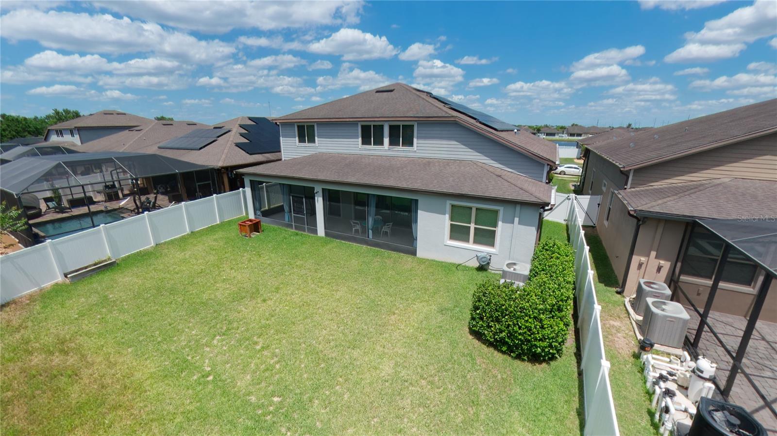 aerial backyard