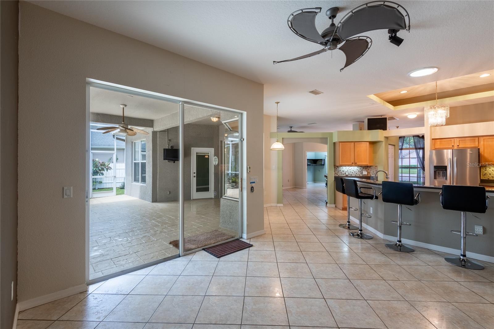 BEAUTIFUL VIEW OF LANAI AND KITCHEN AREAS