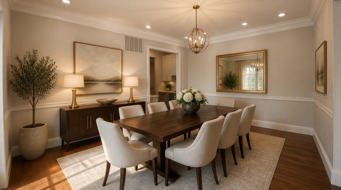 Dining Room Staged