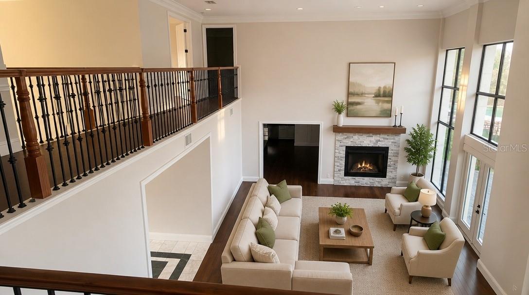 Family Room Staged