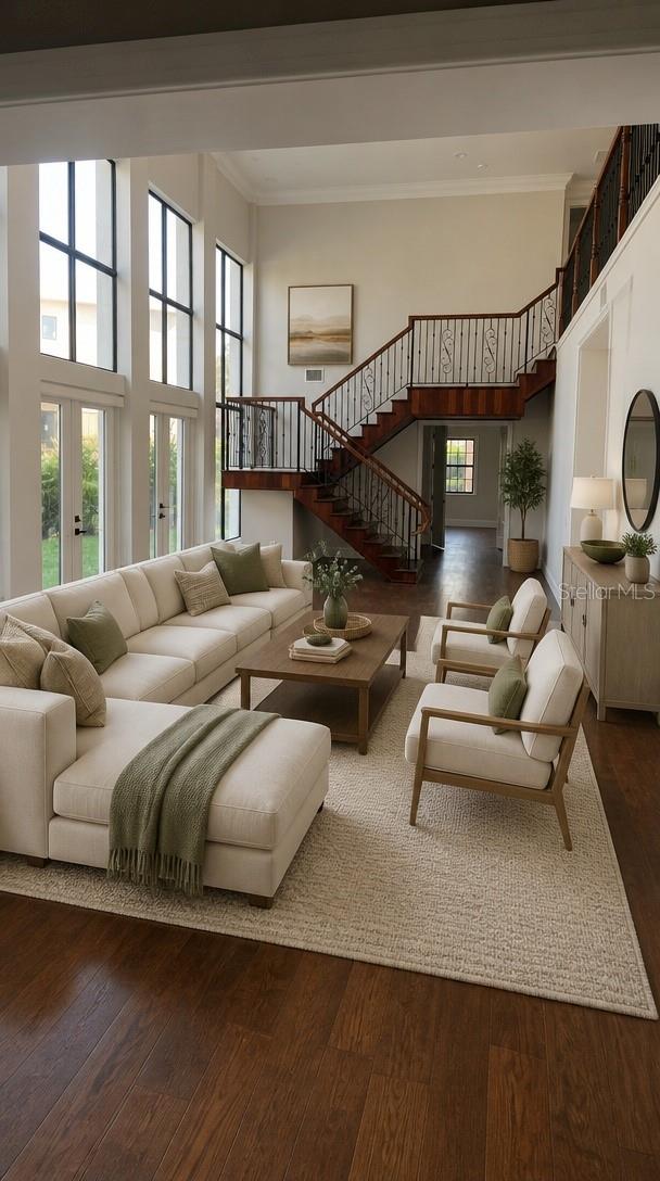 Family Room Staged