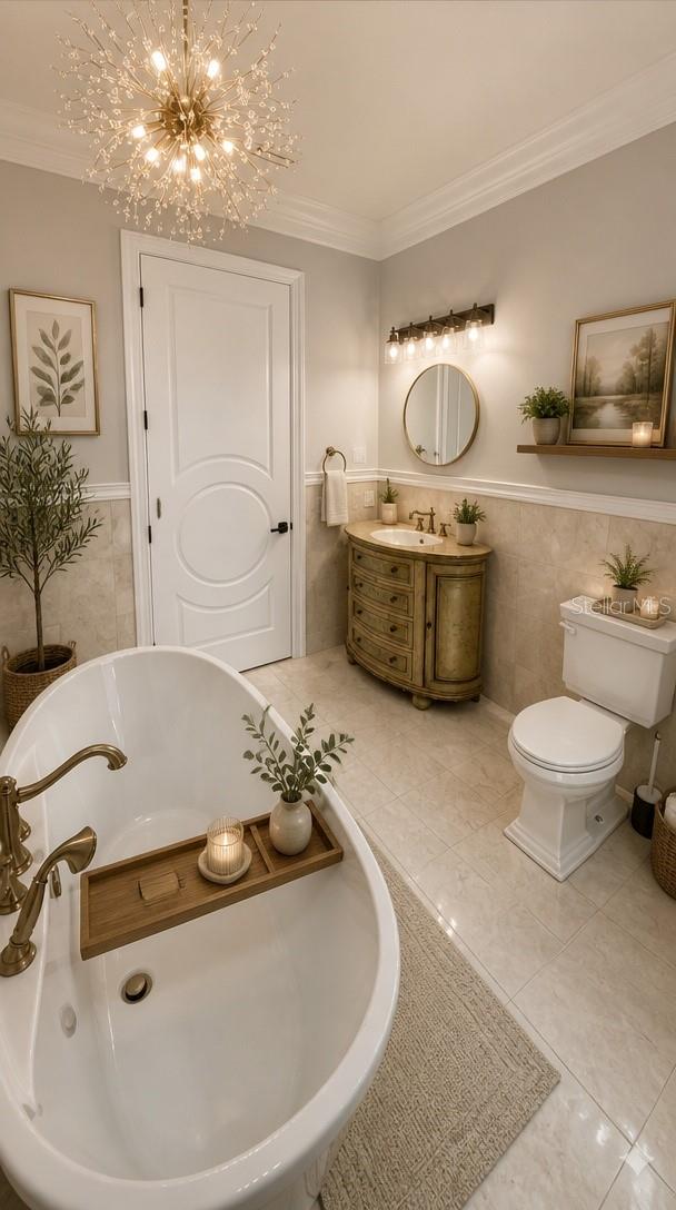 Bathroom 2/Guest/Pool Downstairs Staged