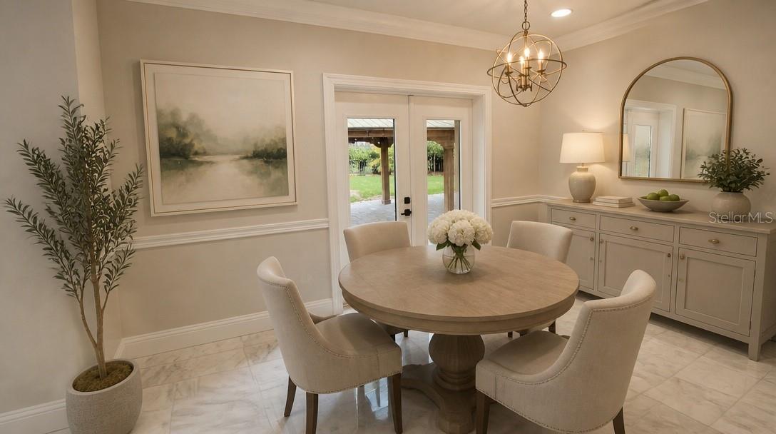 Breakfast Nook Staged