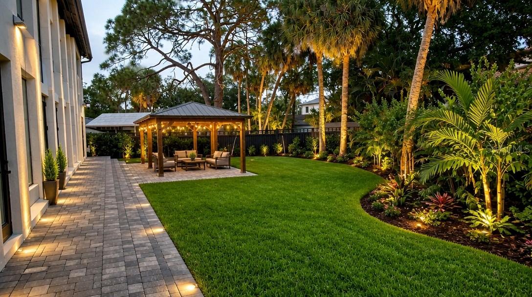 Back Yard Staged