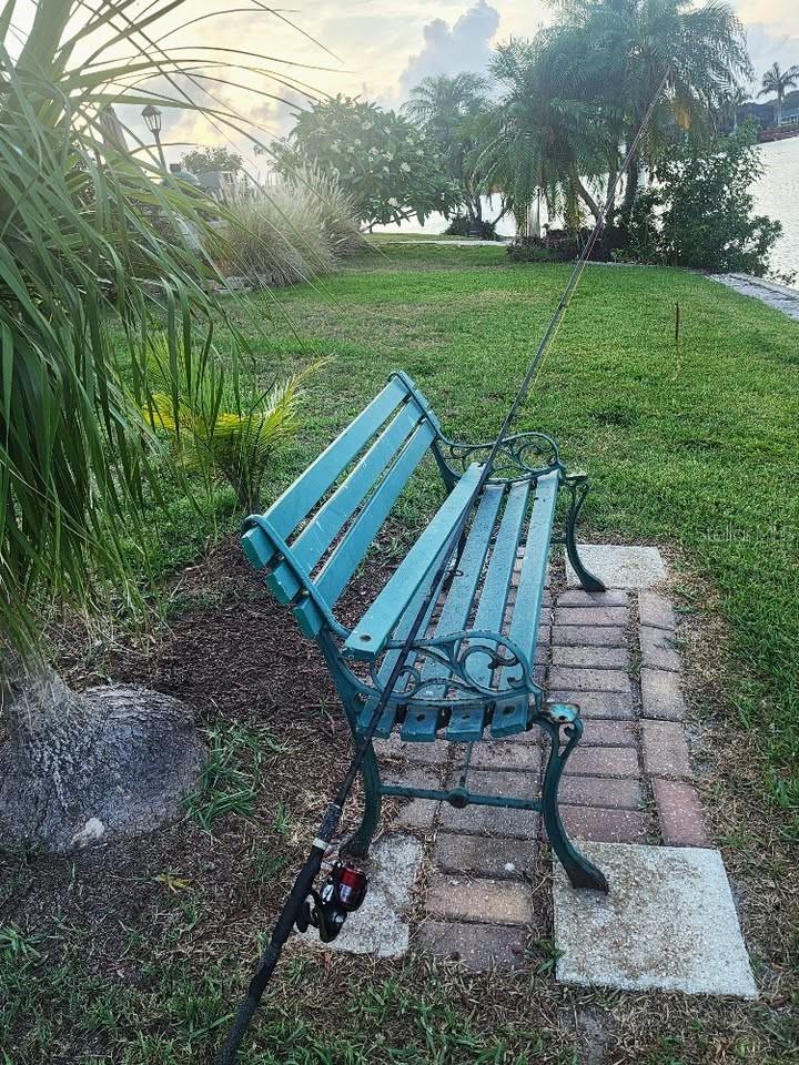 park like setting overlooking lake