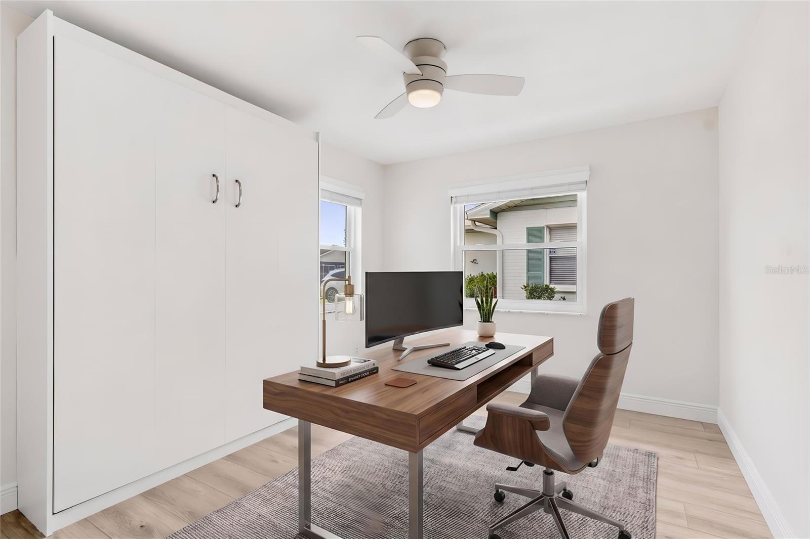 Bdrm 2 with built-in Murphy Bed