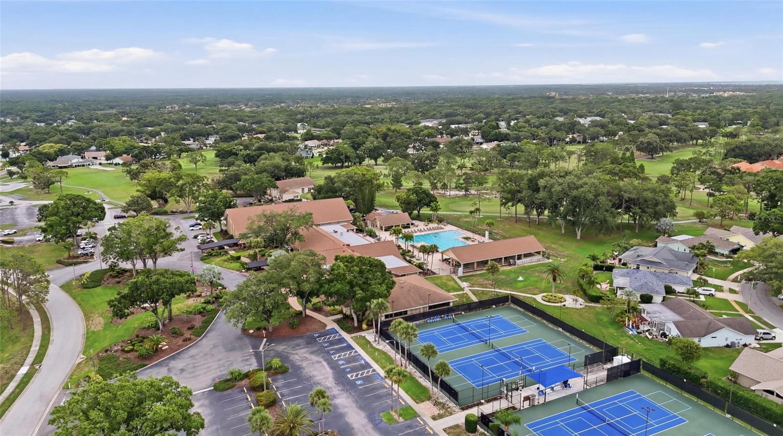 Arial of Superb Clubhouse and Recreational Facilities
