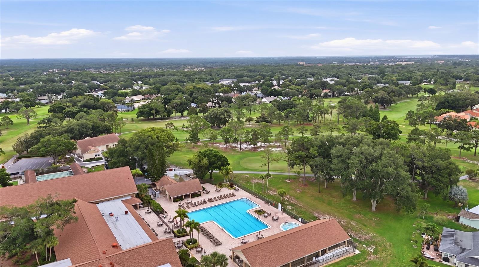 Arial Pool Spa & Main Clubhouse with Recreation Facilities