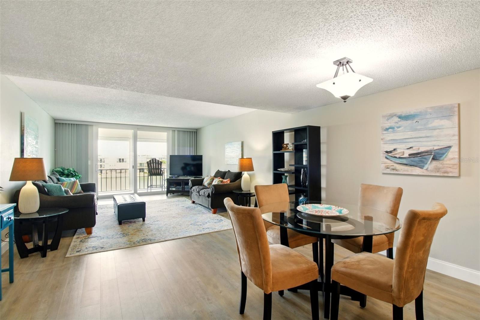 Dining and living room