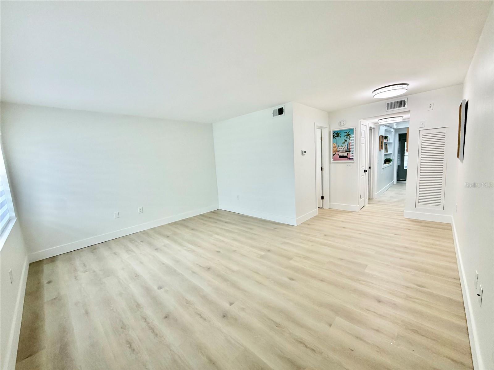 spacious living without furniture.