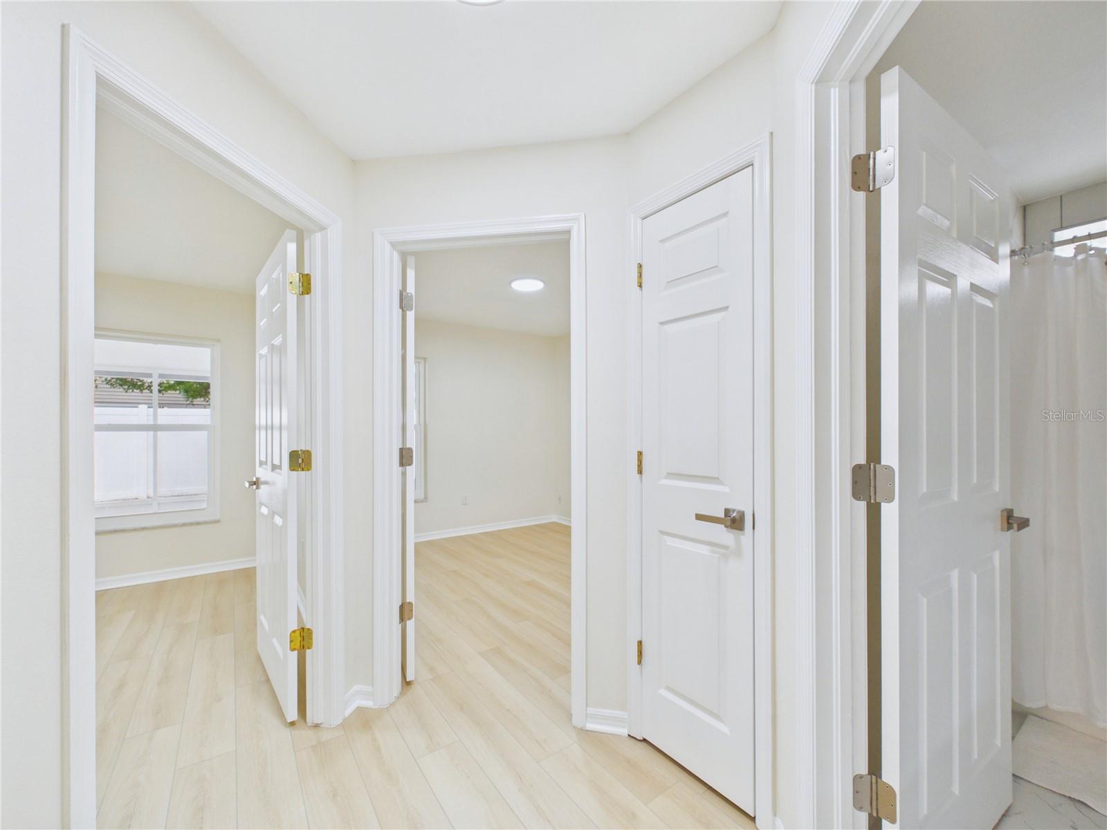 Hallway adjacent to bedrooms 2,3,4