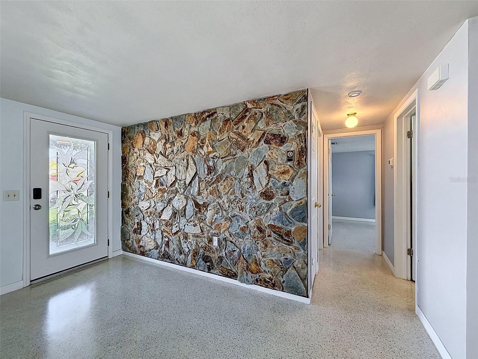 BEAUTIFUL STONE WALL ENTRY