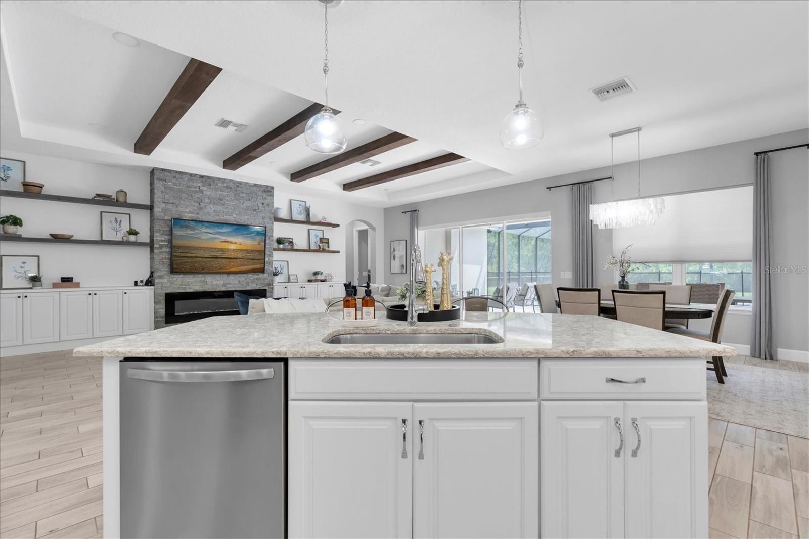 KITCHEN OPEN TO LIVING AREA - THIS HOME IS MADE FOR GATHERING