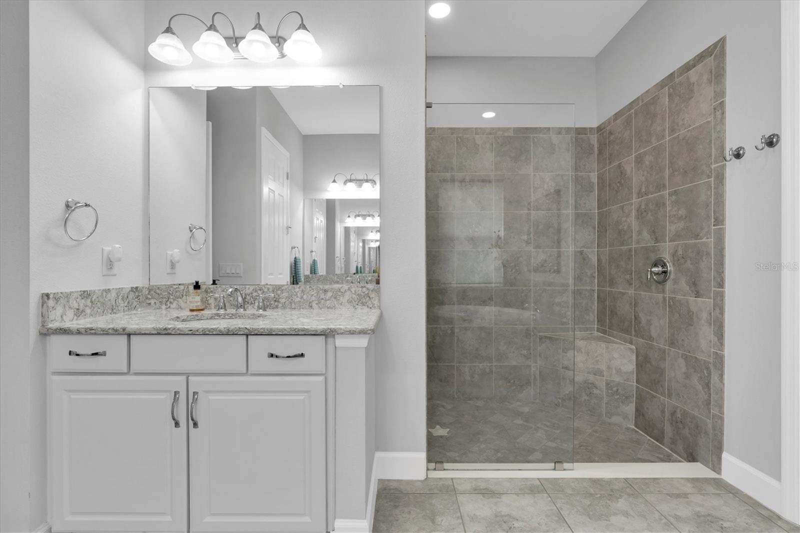 PRIMARY ENSUITE WITH WALK IN SHOWER