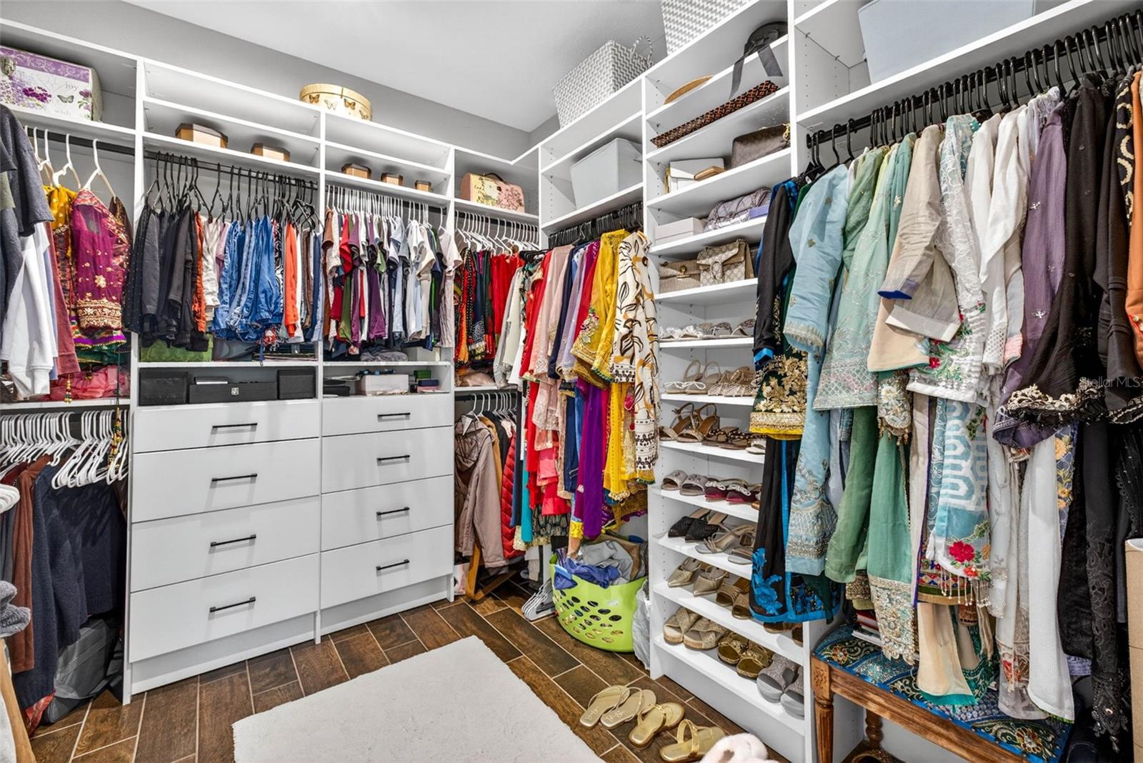Walk in closet to the primary