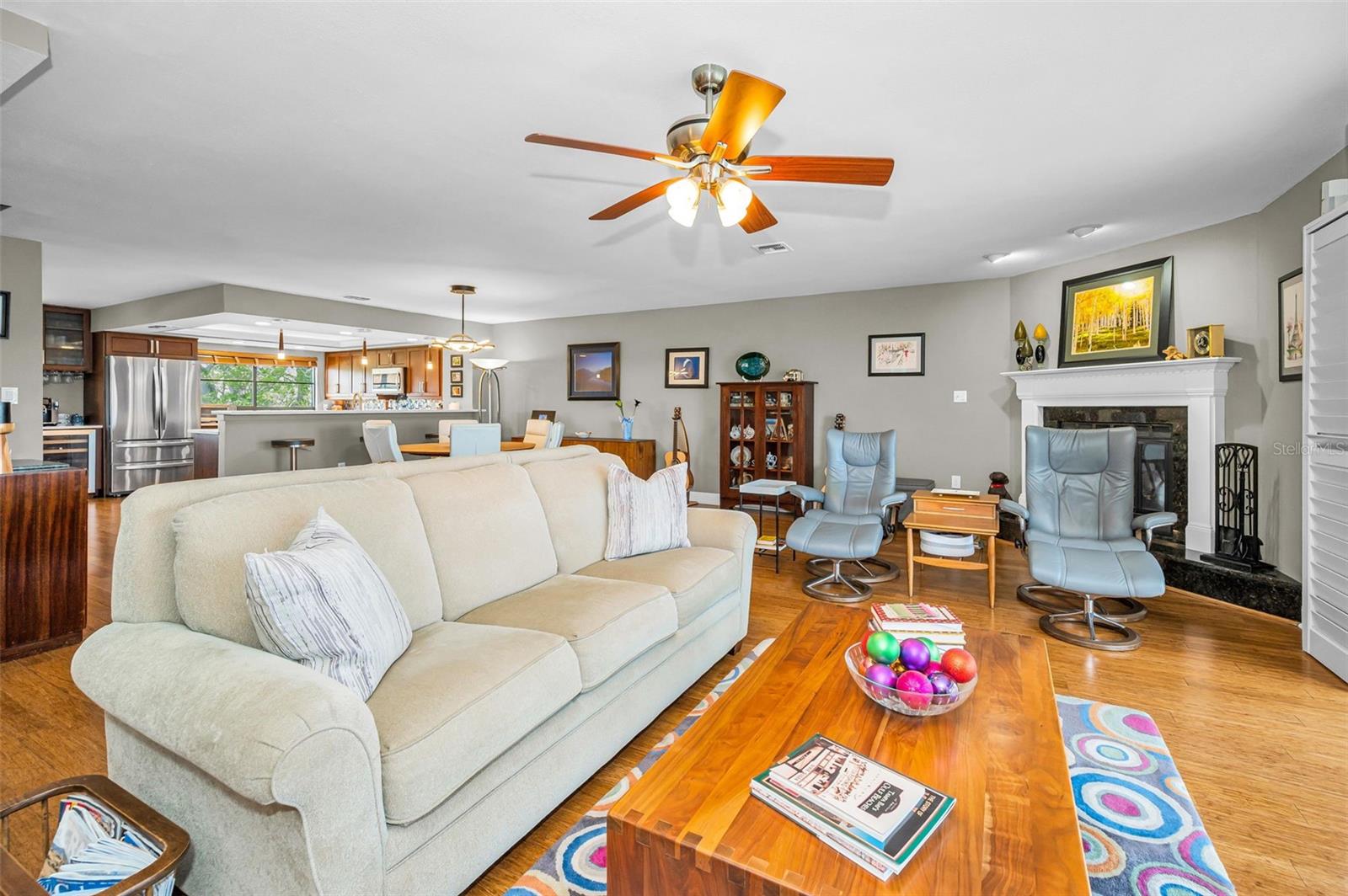 Living /dining combo and open to the kitchen