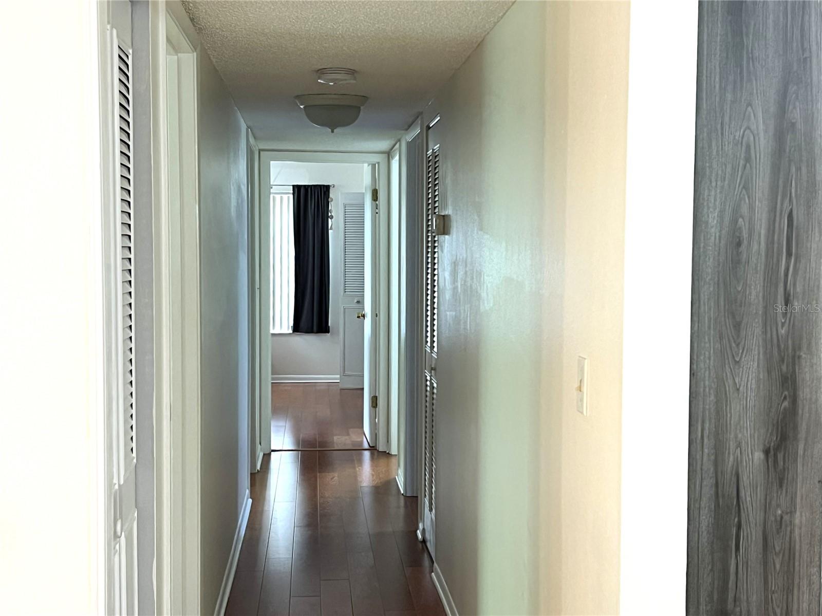 HALLWAY W/ CLOSET PANTRY ON LEFT