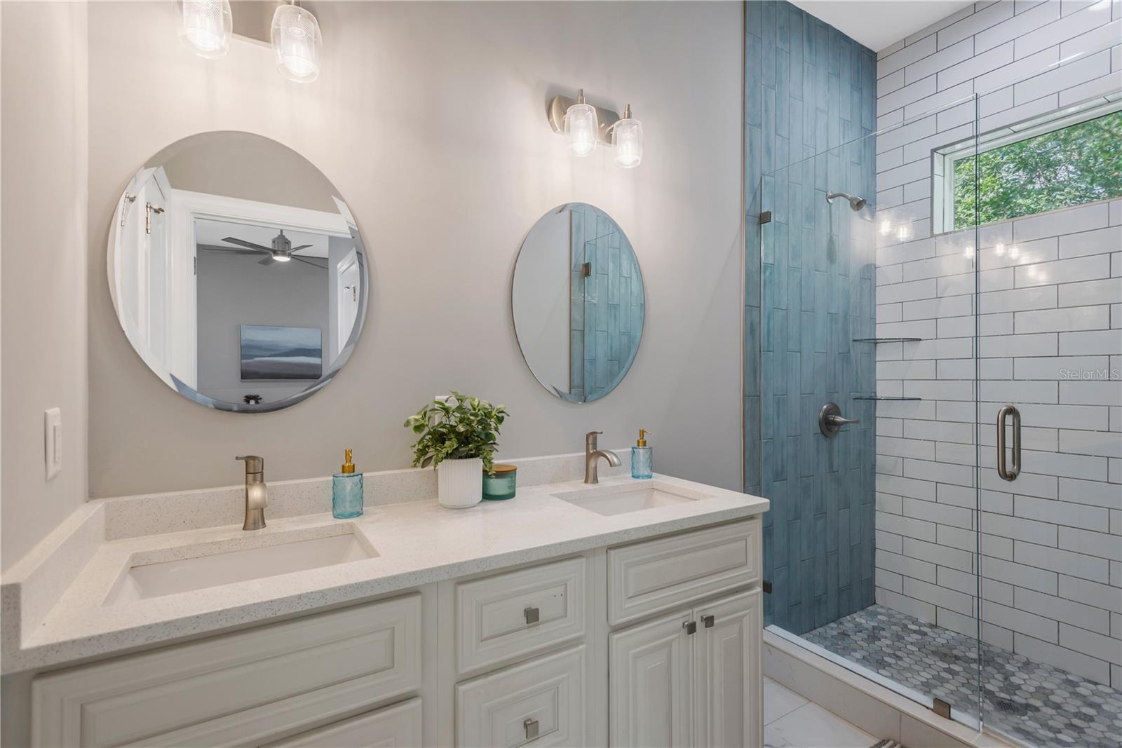 Spacious owner's bathroom retreat