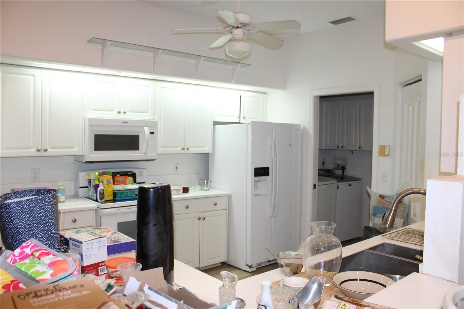 View of Laundry from Kitchen