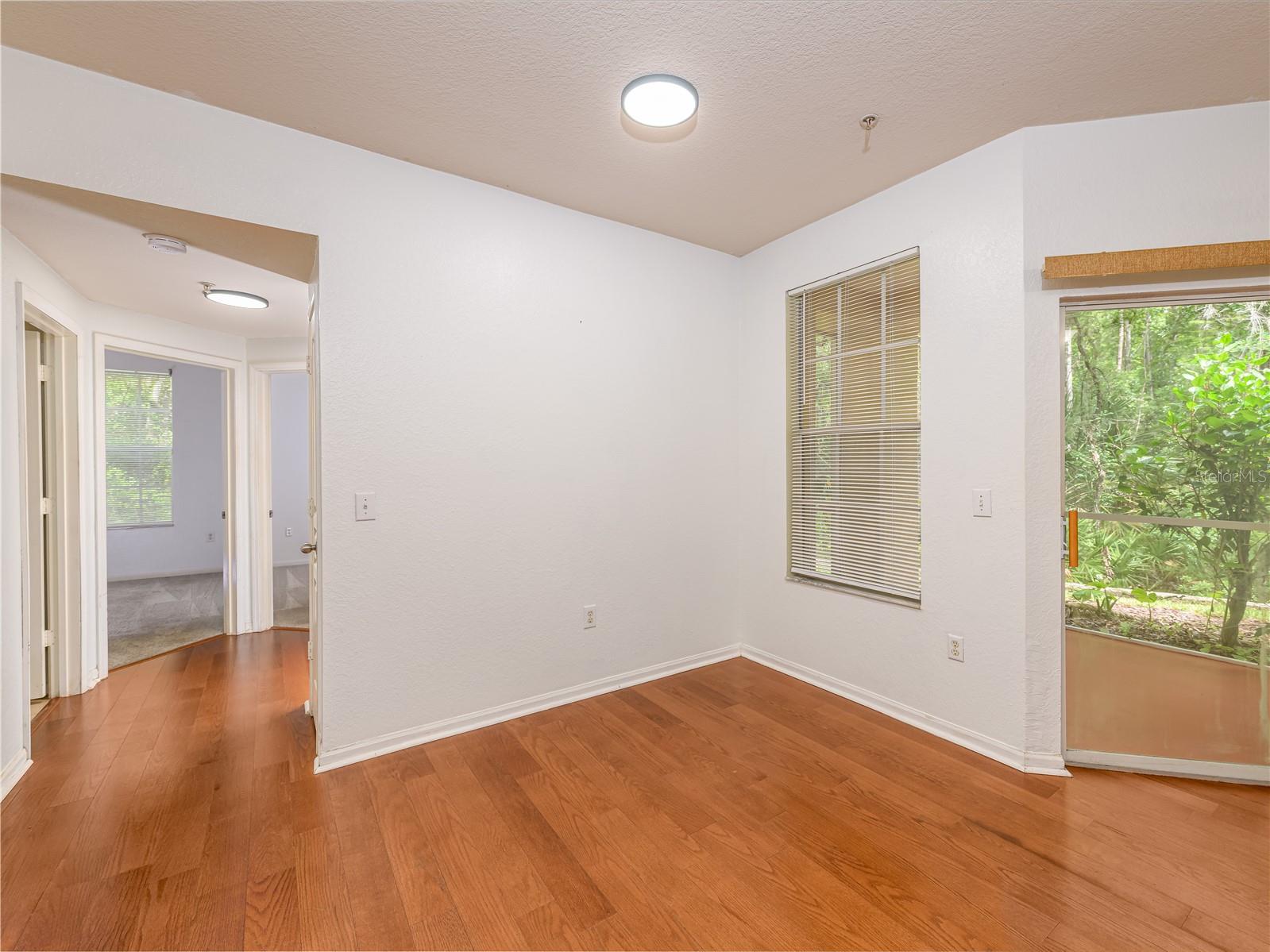 hallway off living area  leading to guest bedrooms