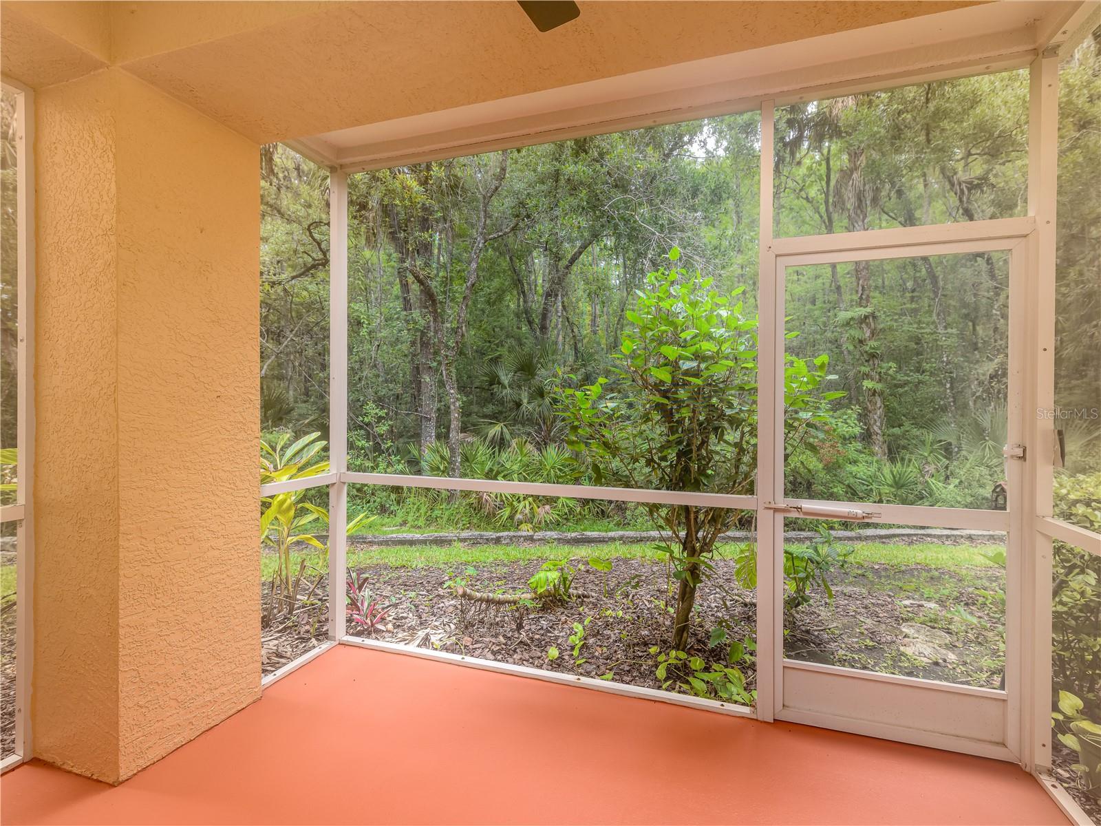 Screened in lanai