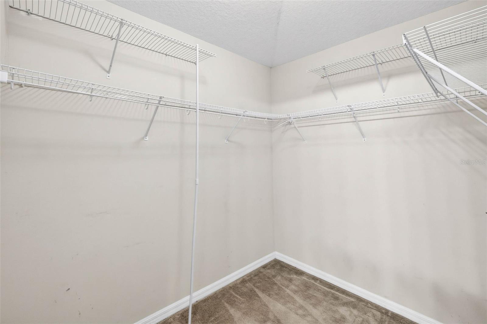 Walk in closet to the primary