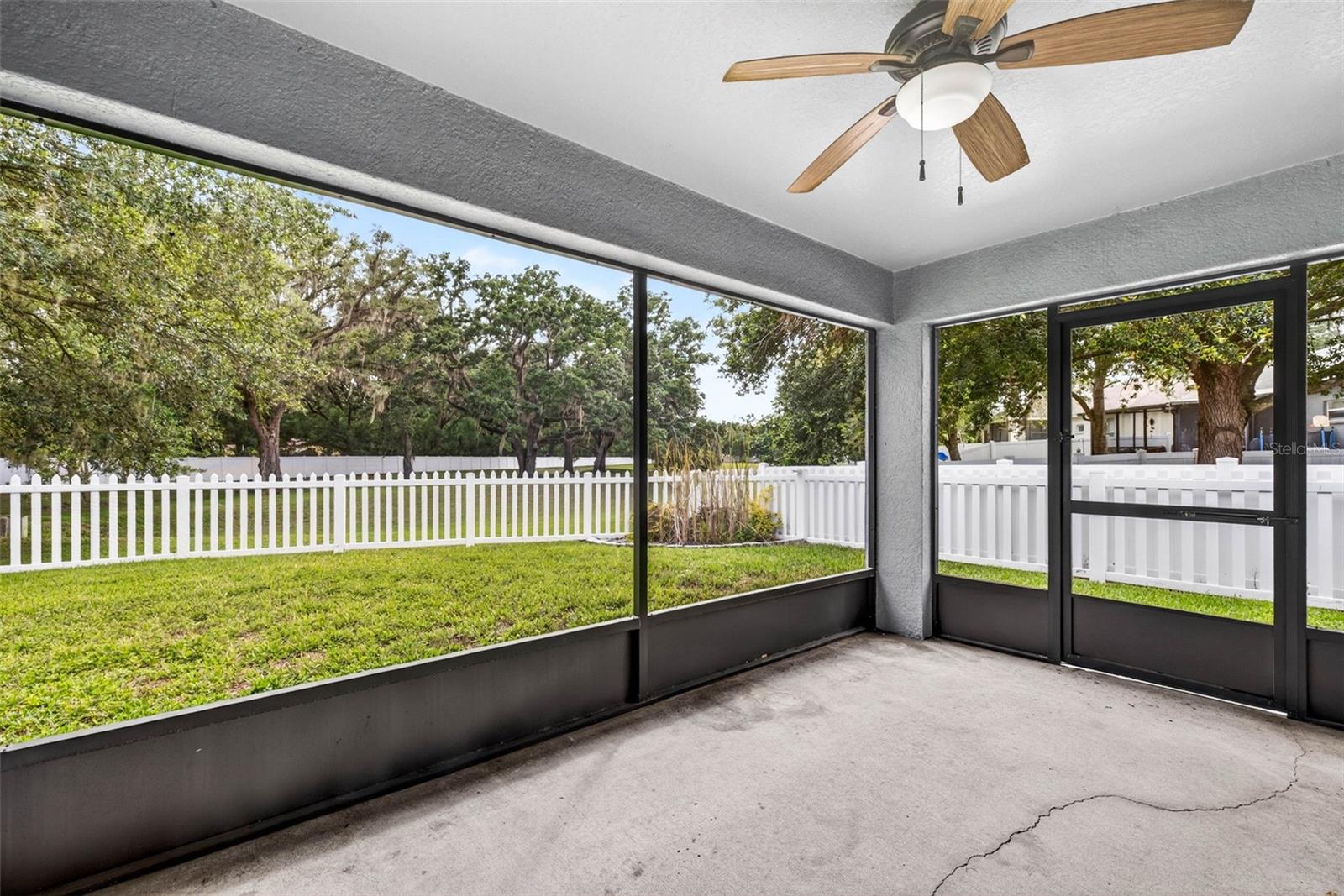 Screened lanai