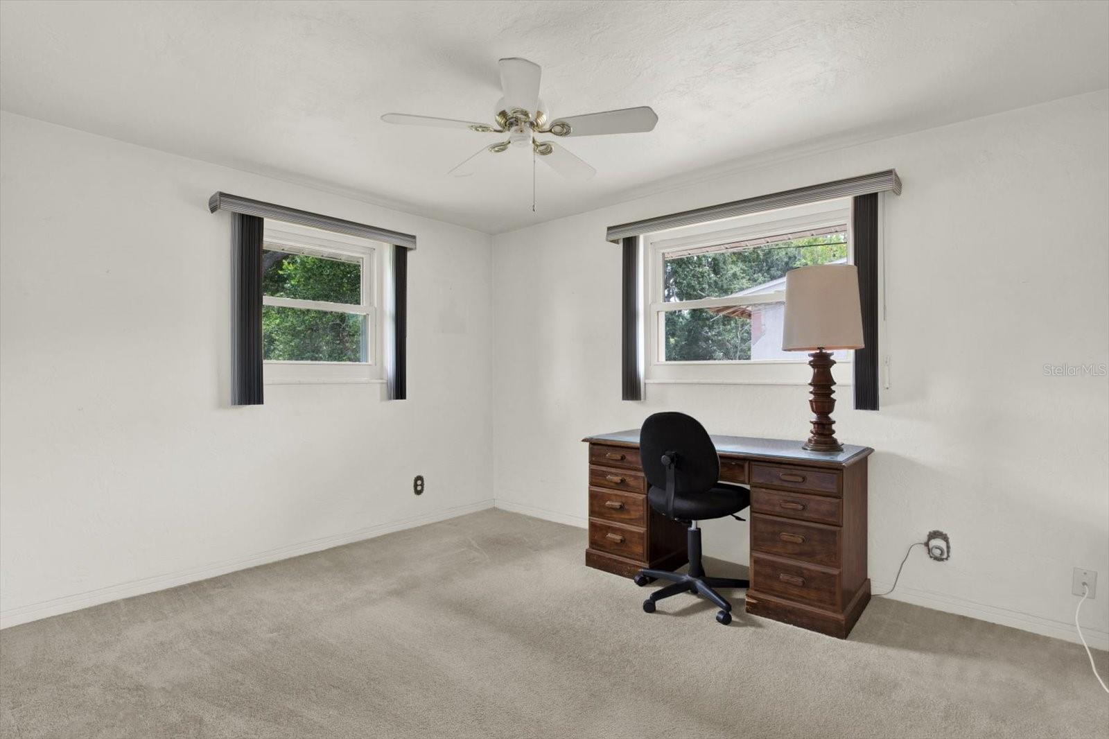 Second Bedroom being used as an office