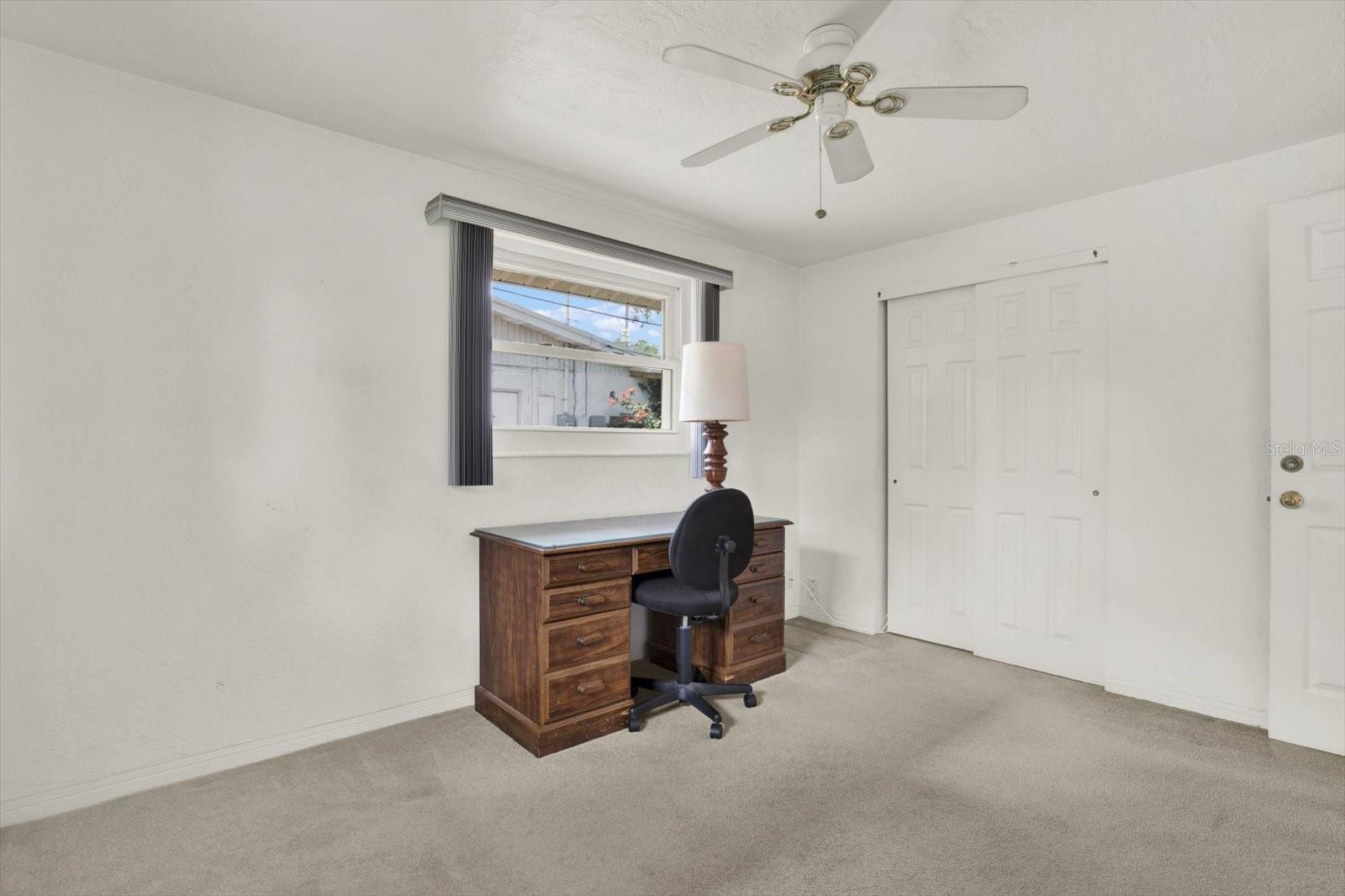 Second Bedroom being used as an office