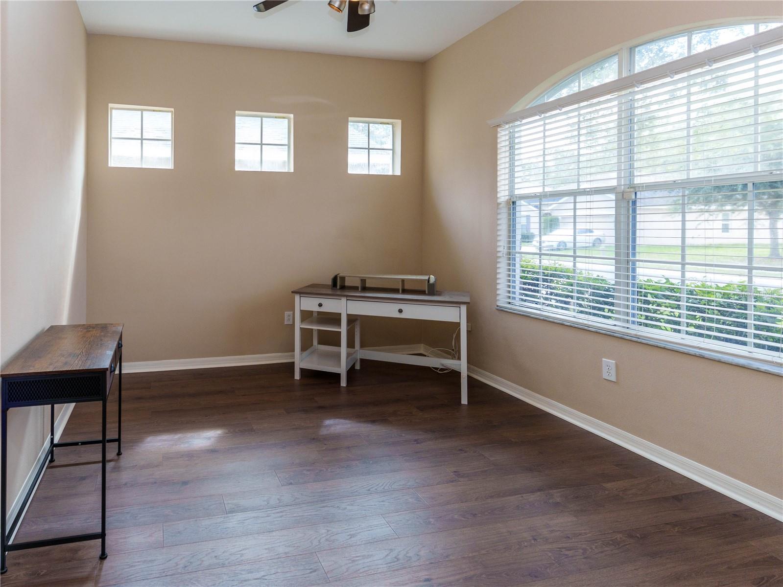Office at front of home