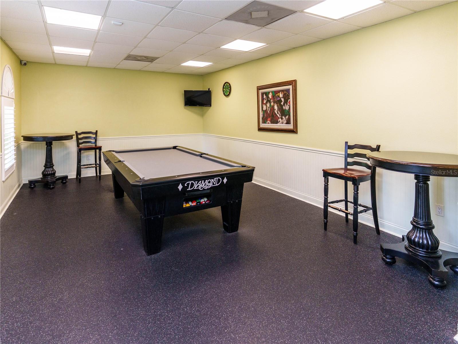 Pool Room at Clubhouse