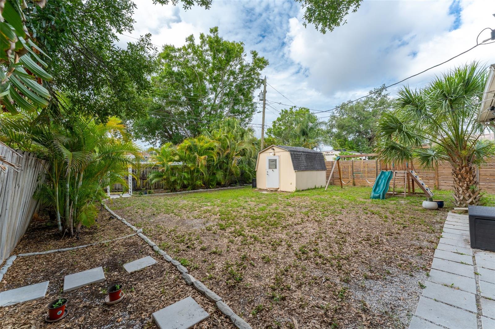 Large yard big enough for a pool or ADU.