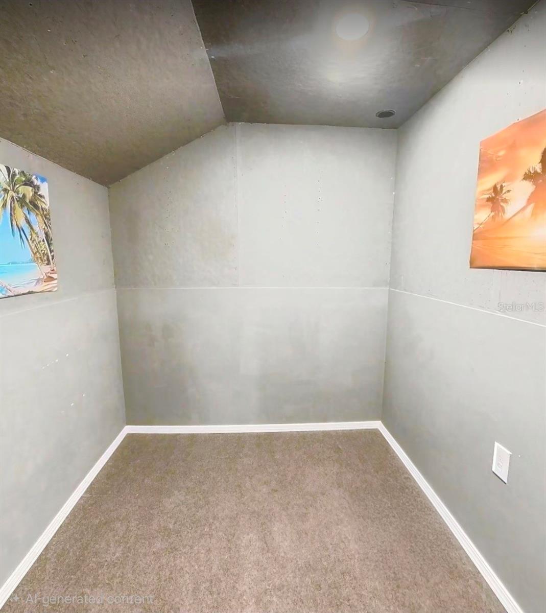 Storage above the garage