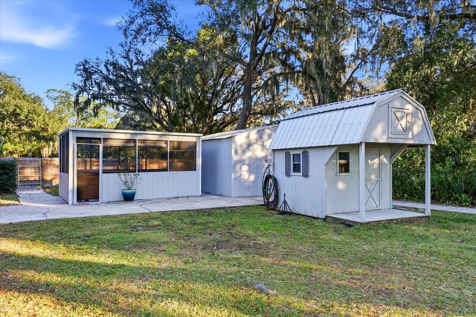Spa Room/Storage Shed/Water Shed