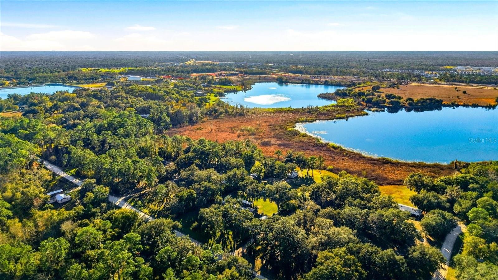 Aerial View of the Lake