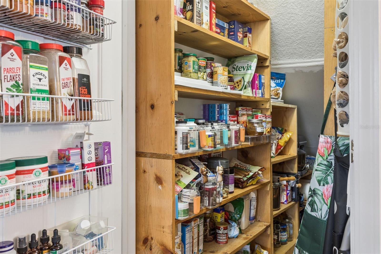 Under the stair storage/pantry area.