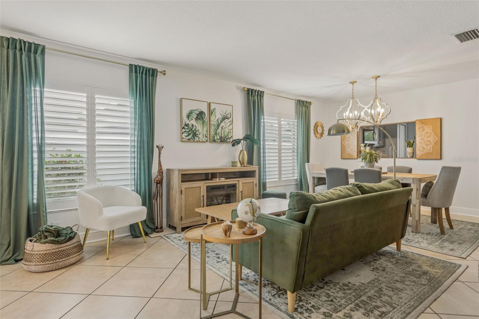 Living Room and Dining Room make it a Great Room